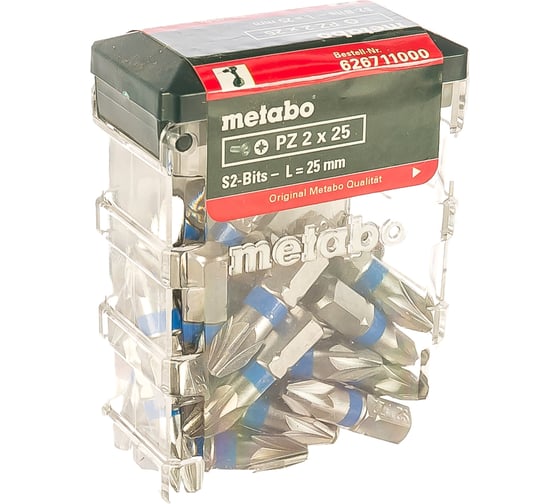 Набор бит PZ2, 25 штук Metabo 626711000