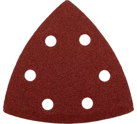 Бумага шлифовальная треугольная на липучке 94 мм, A80, 10 шт Makita D-58590