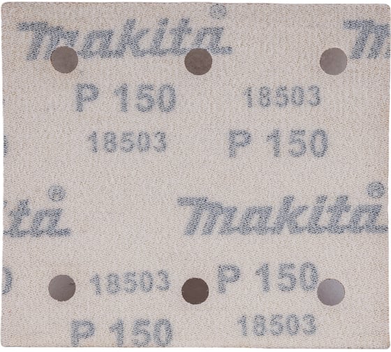 Бумага шлифовальная на липучке 114x102 мм, A150, 10 шт Makita D-58718