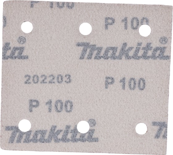 Бумага шлифовальная на липучке 114x102 мм, A100, 10 шт. Makita D-58693