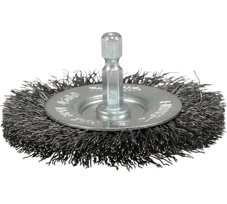 Щетка проволочная дисковая (75 мм, толщина проволоки 0.3 мм, гофрированная, нержавеющая сталь, 1/4") Makita D-76635