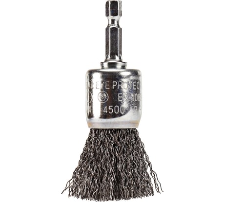 Щетка проволочная кистевая (24 мм, толщина проволоки 0.3 мм, гофрированная, металл, 1/4") Makita D-76532