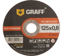 Круг отрезной по металлу (125x22.23х0.8 мм) GRAFF GADM 125 08 15746825