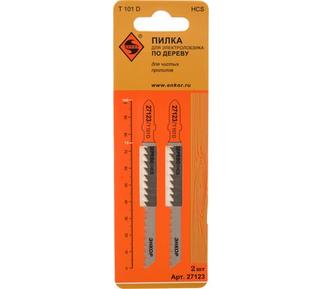 Пилка для электролобзика T101 D, 2 шт. Энкор 27123