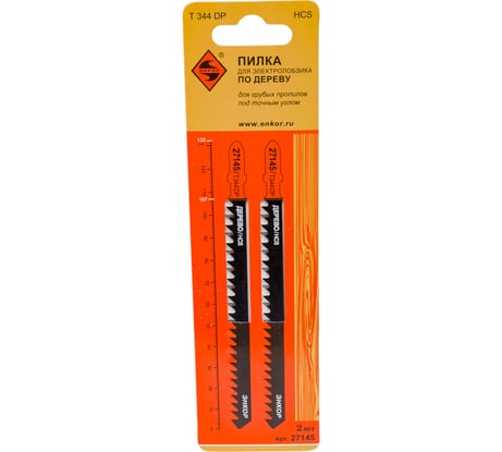 Пилка для электролобзика T344 DP, 2 шт. Энкор 27145