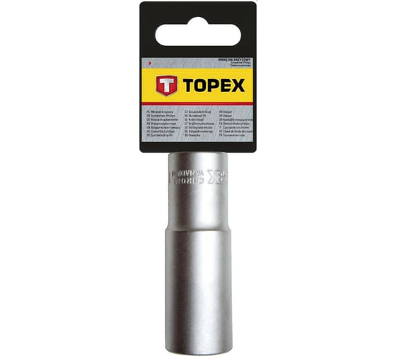 Головка сменная 6-гранная (длинная, 1/2", 16 мм) TOPEX 38D755