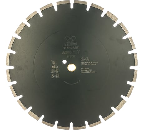 Диск алмазный Standart по асфальту (400х25.4/20 мм) KEOS DBA02.400S