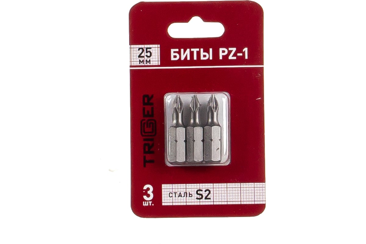 Биты ПРОФИ (3 шт; 25 мм; PZ1) ТРИГГЕР 84963 тов-128284 - выгодная цена ...