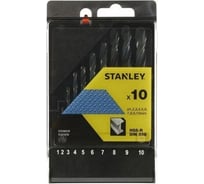 Сверла по металлу HSS-R 10 шт (1-10 мм) Stanley STA56030