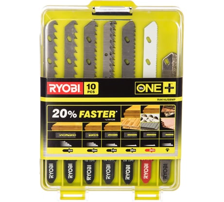 Набор пилочек для лобзика 10 шт Ryobi 5132002812