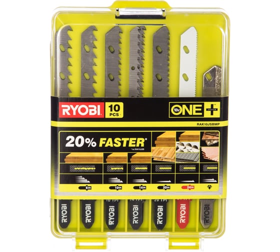 Набор пилочек для лобзика 10 шт Ryobi 5132002812 1