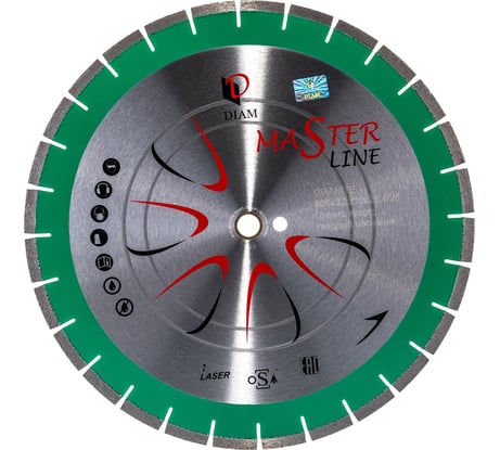 Диск алмазный сегментный Гранит Master Line (400х25.4/20 мм) Diam 000599