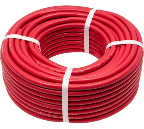 Рукав газовый KRASS I класс Ø 6,3 мм ацетилен/пропан (красный, бухта 40м); 2921004SB