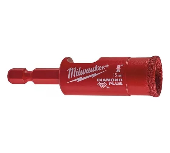 Алмазная коронка Diamond Plus 15 мм Milwaukee 49560513 1