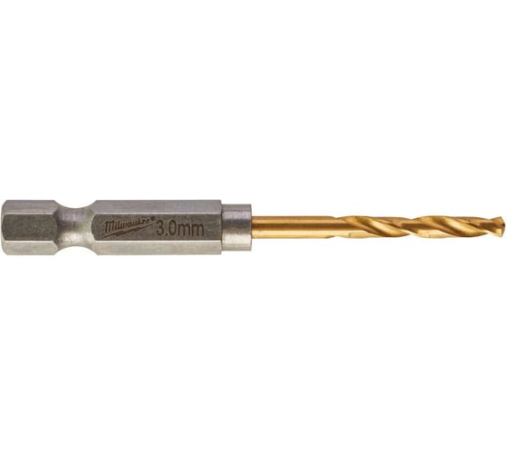 Сверло по металлу RedHEX HSS-G TiN (2 шт; 3х23х65 мм) Milwaukee 48894763 1
