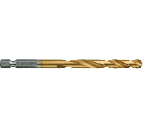 Сверло по металлу RedHEX HSS-G TiN (7х65х109 мм) Milwaukee 48894717 1
