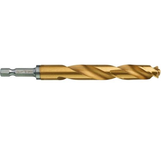 Сверло по металлу RedHEX HSS-G TiN (12.5х83х128 мм) Milwaukee 48894728 1