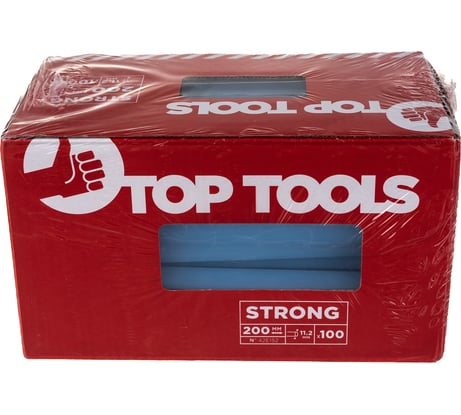 Стержни клеевые (100 шт; 11х200 мм; прозрачные) Top Tools  42E152