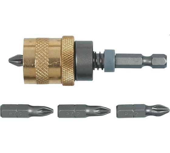 Держатель насадок (1/4", 65 мм, 4 биты в комплекте) TOPEX 39D340 1