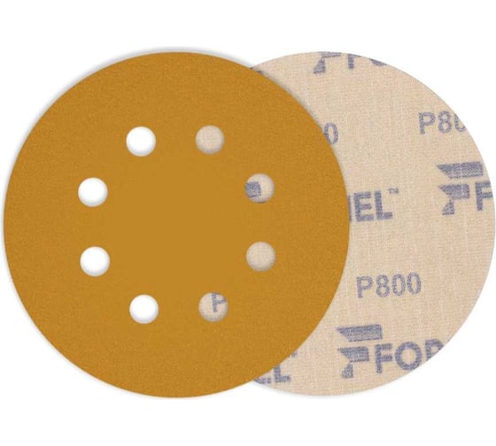 Круг шлифовальный DIAMOND 125 мм, 8 отв., P800, 100 шт FORMEL 81951120800 1