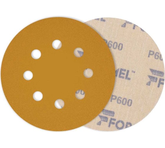 Круг шлифовальный DIAMOND 125 мм, 8 отв., P600, 100 шт FORMEL 81951120600 1