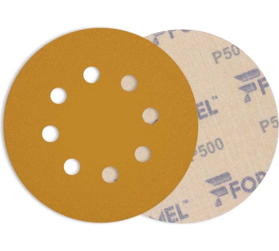 Круг шлифовальный DIAMOND 125 мм, 8 отв., P500, 100 шт FORMEL 81951120500 1