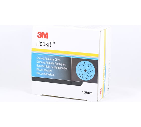 Круг абразивный c мультипылеотводом HOOKIT 325U синий, Р600, 150 мм, 100 шт 3М 51383 7100186687