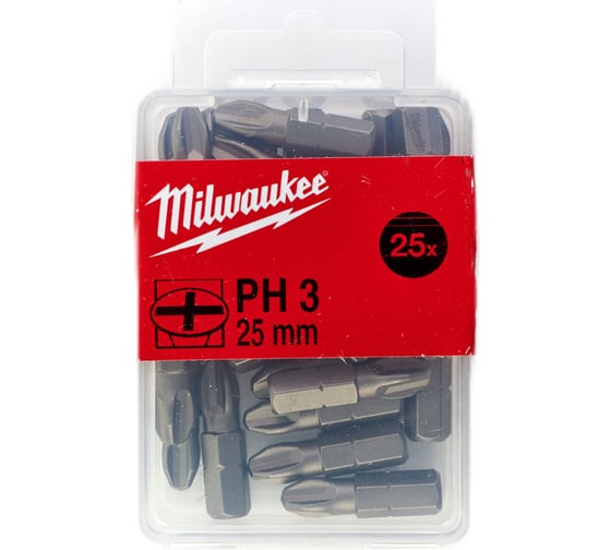 Насадка (25 шт; 25 мм; PH3) Milwaukee 4932399588 1