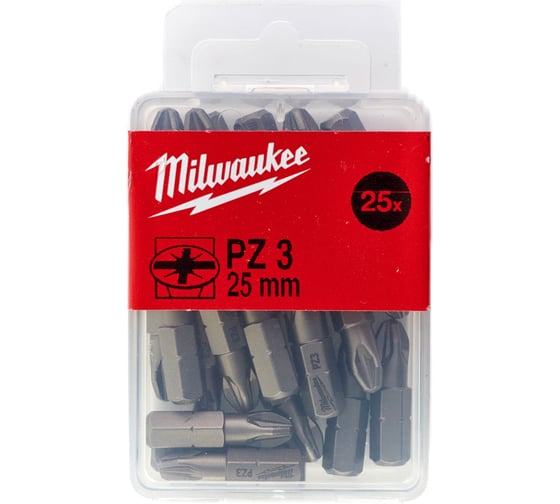 Насадка (25 шт; 25 мм; PZ3) Milwaukee 4932399591 1