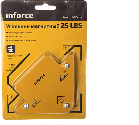 Угольник магнитный стрелка 25LBS Inforce 11-05-14