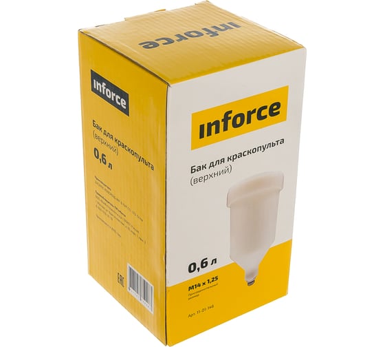 Бак верхний (0.6 л; М14х1.25) для краскопульта SP 178 Inforce 11-01-146