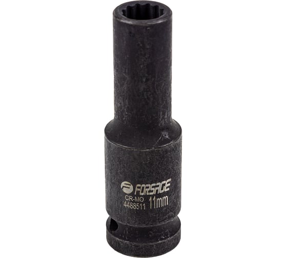 Головка ударная глубокая 12-гранная 11 мм, 1/2''DR Forsage F-4488511(54909)
