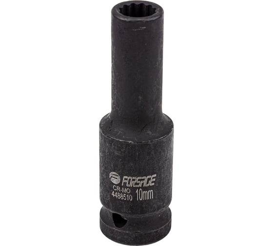 Головка ударная глубокая 12-гранная 10 мм, 1/2''DR Forsage F-4488510(54908)