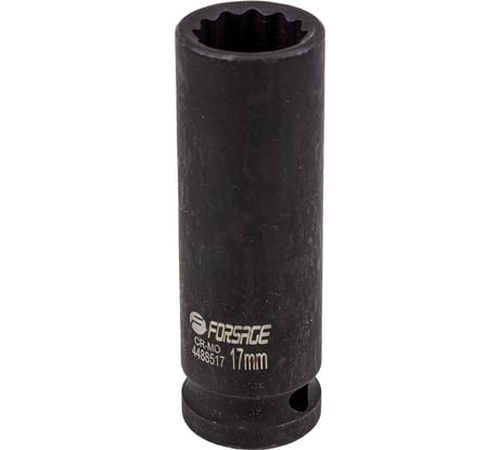 Головка ударная глубокая 12-гранная 17 мм, 1/2''DR Forsage F-4488517(54915)