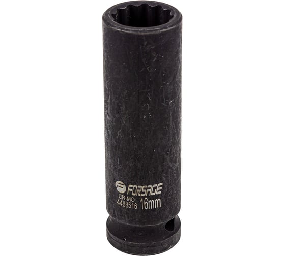 Головка ударная глубокая 12-гранная 16 мм, 1/2''DR Forsage F-4488516(54914) 1