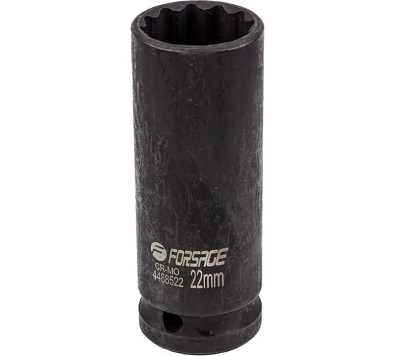 Головка ударная глубокая 12-гранная 22 мм, 1/2''DR Forsage F-4488522(54920)