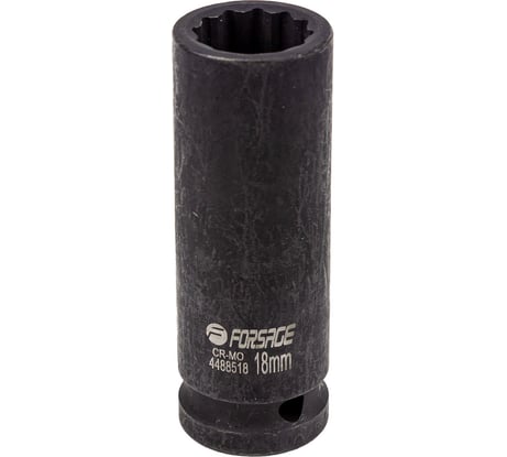 Головка ударная глубокая 18мм Forsage (12гр.), 1/2'' F-4488518(54916)