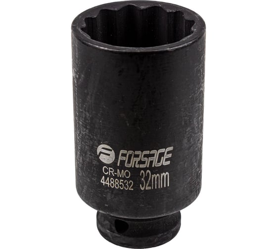 Головка ударная глубокая 12-гранная 32 мм, 1/2''DR Forsage F-4488532(54930)