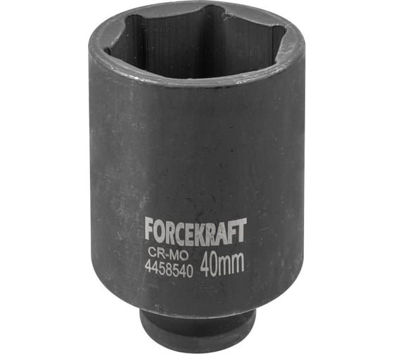 Головка ударная глубокая 6-гранная 40 мм, 1/2''DR fk-4458540 Forcekraft 55053 1