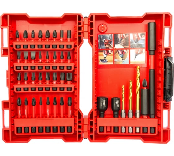 Набор бит со сверлами SHOCKWAVE 40 шт. Milwaukee 4932430908 1