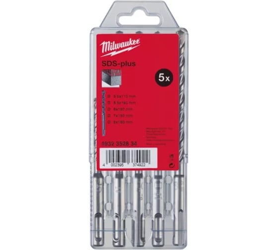 Набор буров SDS+ 5 шт. Milwaukee 4932352834 1