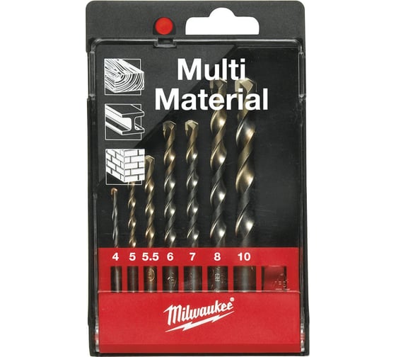 Набор универсальных сверл, 7 шт. Milwaukee 4932352836 1