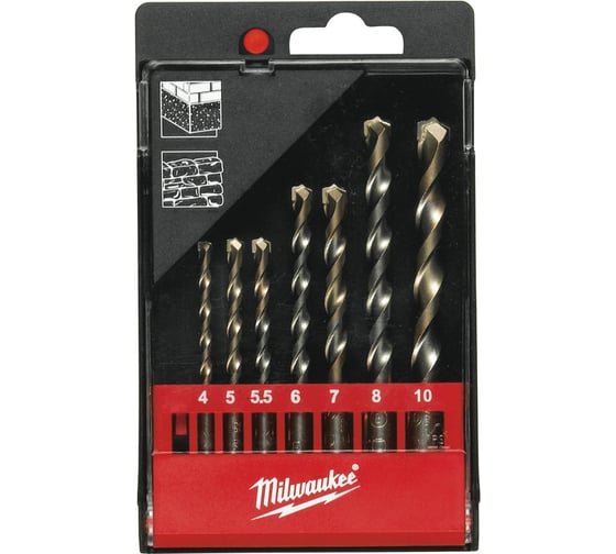 Набор сверл по бетону S Plus 7 шт. Milwaukee 4932352337 1