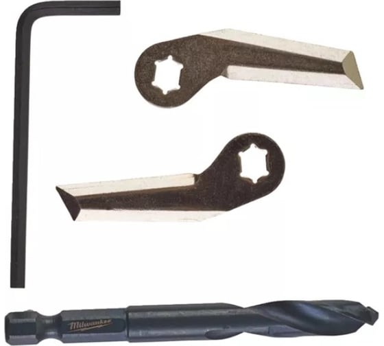 Лезвия сменные для раздвижной коронки-балеринки, 4 шт. Milwaukee 49560290 1