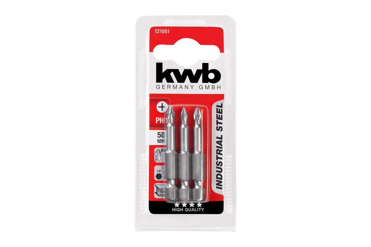 Бита PH1 50 мм INDUSTRY 3 шт. KWB 121051 - выгодная цена, отзывы ...
