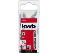 Бита PH2 25 мм INDUSTRY 10 шт. KWB 121022