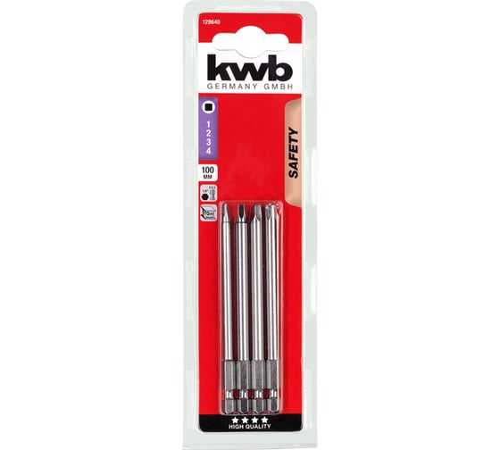 Бита ROBERTSON 100 мм Micro 4 шт. KWB 129640 1