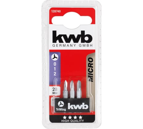 Бита TRIWING 28 мм Micro 3 шт. KWB 128740