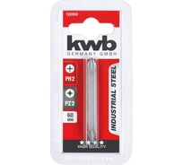 Бита двусторонняя PH2хPZ2 60 мм 1 шт. KWB 120950