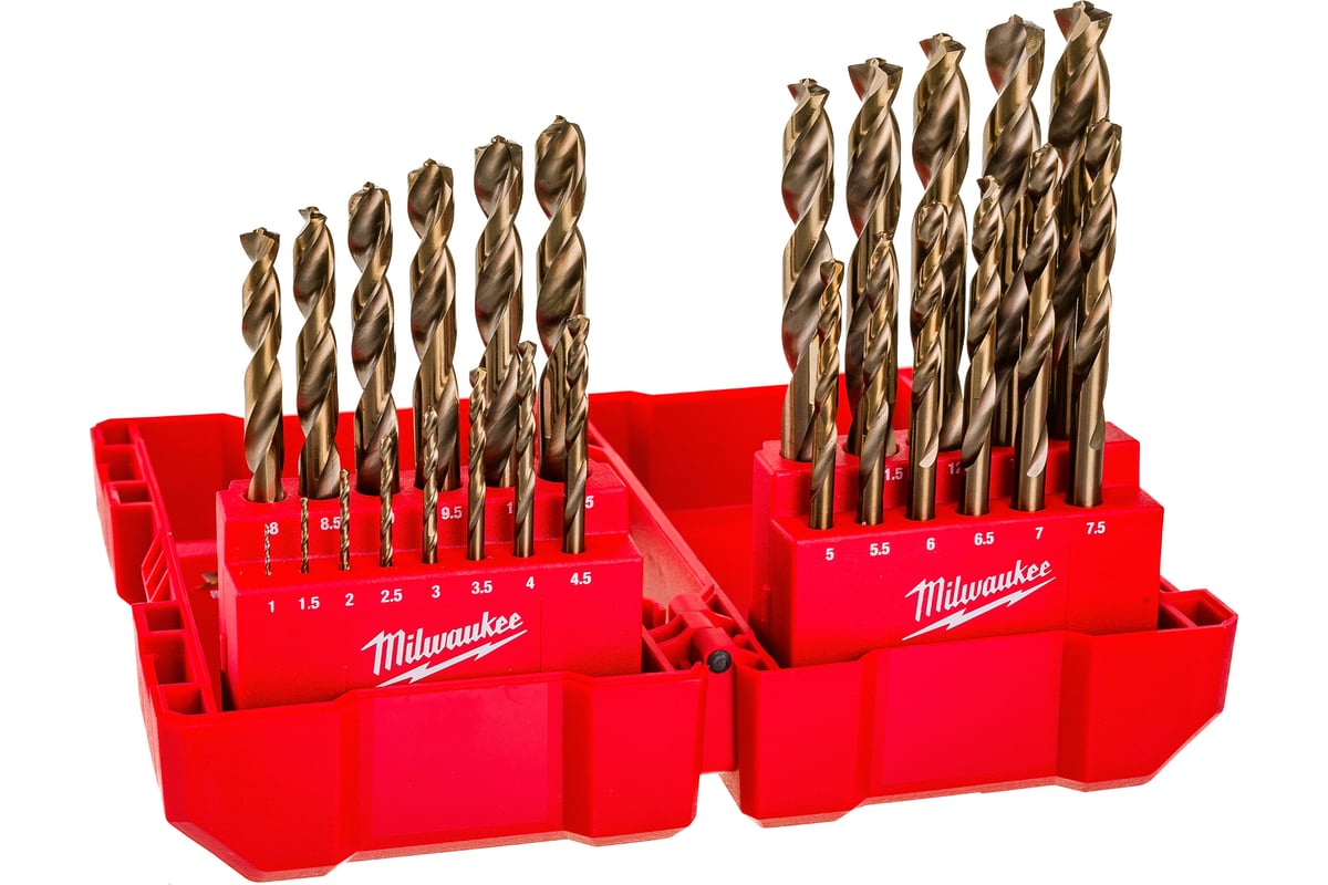 Набор сверл по металлу HSS-G Co 25 шт. Milwaukee 4932352471 в Санкт ...